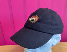 Load image into Gallery viewer, Fox Calls Logo Black 100% Cotton Drill Embroidered Cap £10.99 Post Free UK