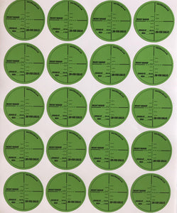 Countryside Fox Calls 17 x 45mm Vinyl "Mildot Ranger" Rifle Stickers £2.99 Post Free -10% discount at checkout for a limited period