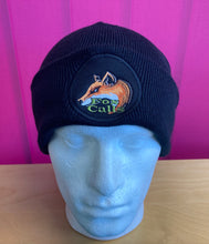 Load image into Gallery viewer, Fox Calls Logo Black 80mm Wide Cuffed 100% Warm Beanie £10.99 Post Free UK

