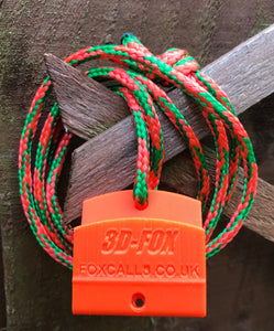 Fox Calls "Raspy" Flame Orange 3D-Fox Call Tenterfield Bite Style Fox Caller £9.99 - Post Free UK