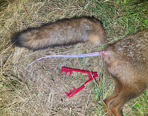 Fox Calls - Fox Tail Tugger Stripper & 3D PLA Retainer Clip Hunting Shooting £9.99 - Post Free UK