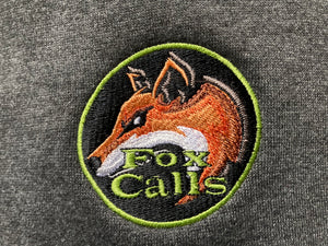 Fox Calls Logo Hoodie Charcoal Grey Very Warm 65% Polyester 35% Cotton £24.99 Post Free