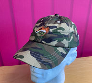 Fox Calls Logo Camo 100% Cotton Drill Embroidered Cap £10.99 Post Free UK