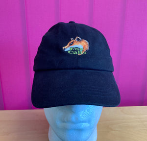 Fox Calls Logo Black 100% Cotton Drill Embroidered Cap £10.99 Post Free UK